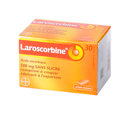 LAROSCORBINE 500MG 30 COMPRIMES A CROQUER SANS SUCRE