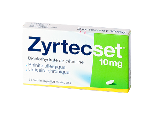 ZYRTECSET 10MG 7 COMPRIMES SECABLES 