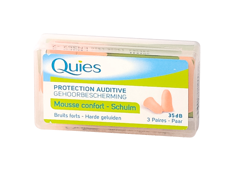 Image QUIES PROTECTION AUDITIVE MOUSSE CHAIR BOITE 3 PAIRES